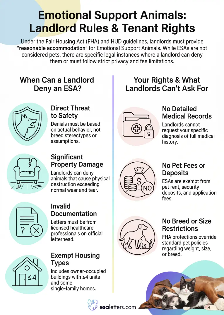 Emotional Support Animals: Landlord Rules & Tenant Rights
